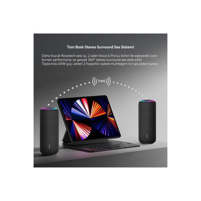 Rosstech Soundparty Vocal 6 Pro Bluetooth Hoparlör 30W