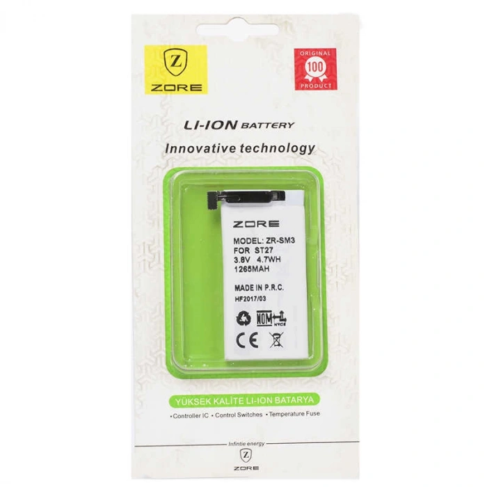 Sony Xperia Go ST27 Zore Tam Orjinal Batarya