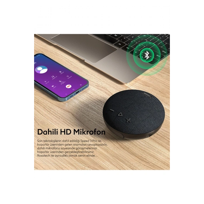 Rosstech Soundparty Speed 3 Pro Bluetooth Hoparlör Siyah