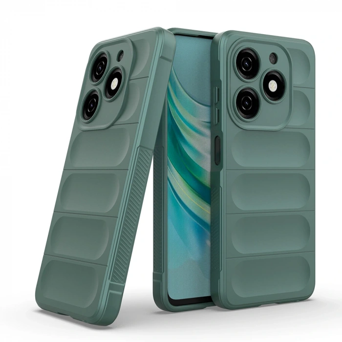 Tecno Spark 20 Kılıf Esnek TPU Oyuklu Arka Yüzey Tasarımlı Zore Etnik Silikon Kapak