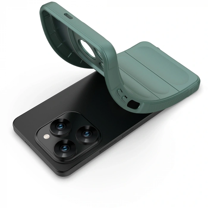 Tecno Spark 20 Pro 4G Kılıf Esnek TPU Oyuklu Arka Yüzey Tasarımlı Zore Etnik Silikon Kapak