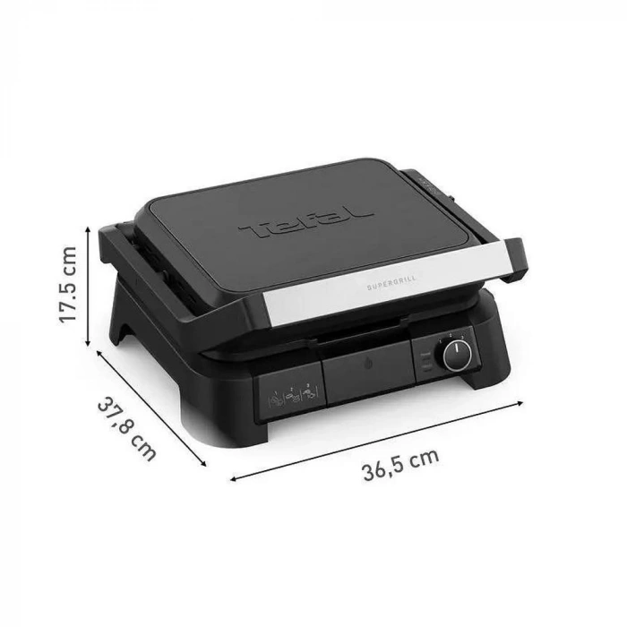 Tefal SuperGrill 3in1 Elektrikli Izgara ve Tost Makinesi - Siyah