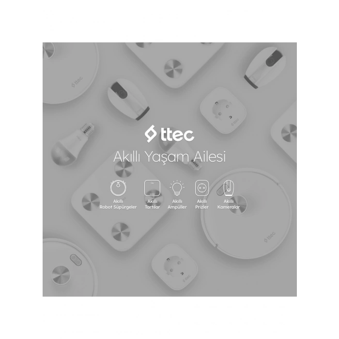 Ttec Wizi Pro Full HD 360 Derece Tak Çalıştır Wi-Fi Akıllı Kamera