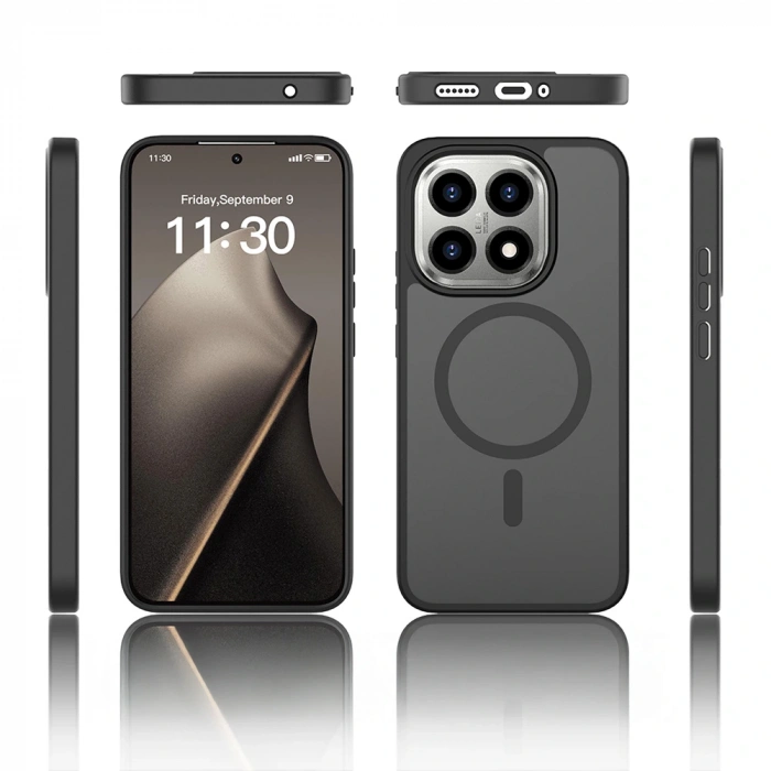 Xiaomi 15T Kılıf Sert PC Arka Yüzey Wireless Şarj Özellikli Zore Flet M-safe Kapak