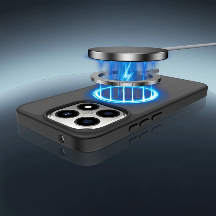 Xiaomi 15T Kılıf Sert PC Arka Yüzey Wireless Şarj Özellikli Zore Flet M-safe Kapak