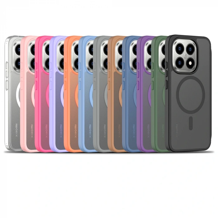 Xiaomi 15T Kılıf Sert PC Arka Yüzey Wireless Şarj Özellikli Zore Flet M-safe Kapak