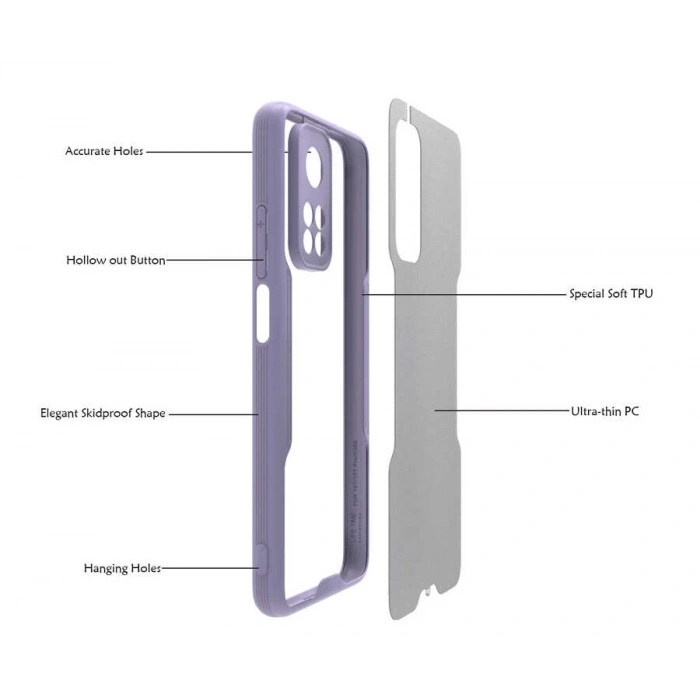 Xiaomi Mi 10T 5G Kılıf Zore Parfe Kapak