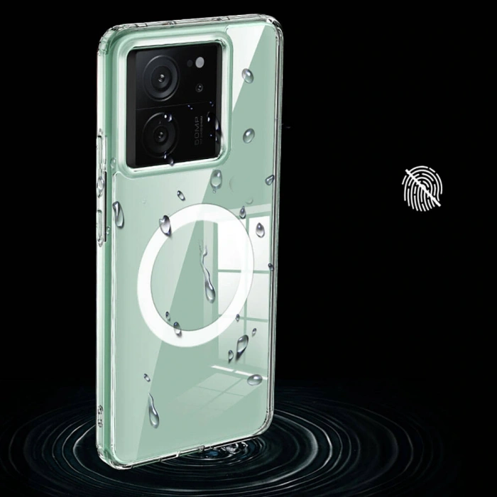 Xiaomi Mi 13T Pro Kılıf Sert PC Arka Yüzey Wireless Şarj Özellikli Zore Flet M-safe Kapak