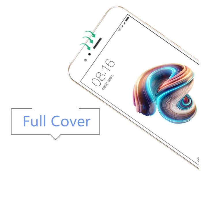 Xiaomi Mi 5x Zore Kenarları Kırılmaya Dayanıklı Cam Ekran Koruyucu