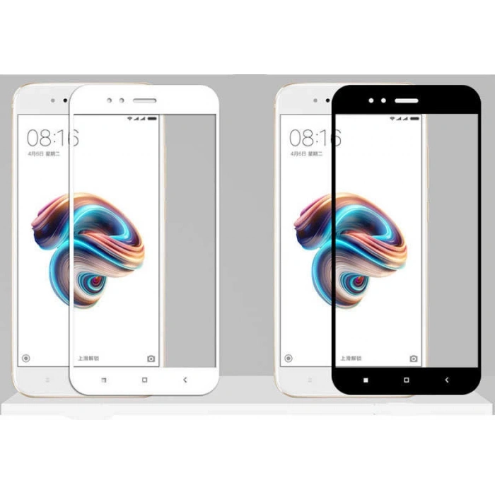 Xiaomi Mi 5x Zore Kenarları Kırılmaya Dayanıklı Cam Ekran Koruyucu