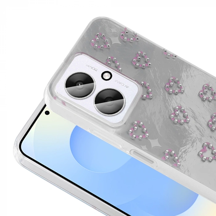 Xiaomi Poco C65 Kılıf Kamera Korumalı Figürlü Zore Ponti Silikon Kapak