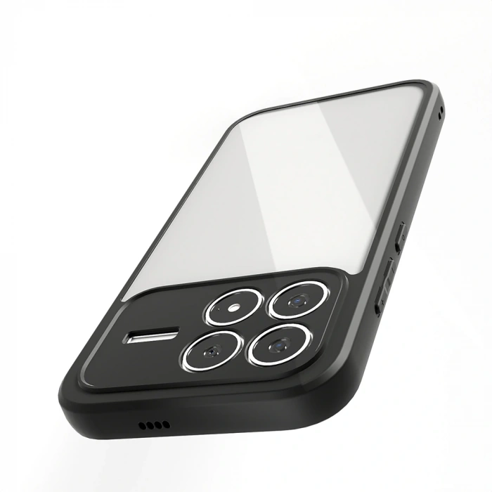 Xiaomi Poco F8 Pro Kılıf Kamera Korumalı Şeffaf Arka Yüzey Zore New Roll Kapak