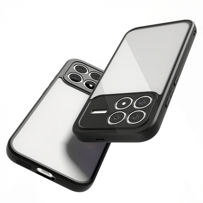 Xiaomi Poco F8 Pro Kılıf Kamera Korumalı Şeffaf Arka Yüzey Zore New Roll Kapak