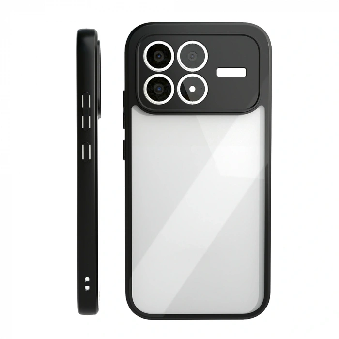 Xiaomi Poco F8 Pro Kılıf Kamera Korumalı Şeffaf Arka Yüzey Zore New Roll Kapak