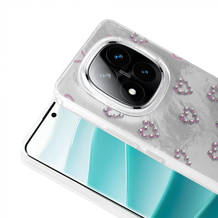 Xiaomi Poco X7 Kılıf Kamera Korumalı Figürlü Zore Ponti Silikon Kapak