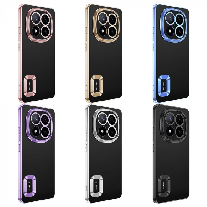 Xiaomi Poco X7 Kılıf Kamera Korumalı Logo Gösteren Zore Omega Kapak