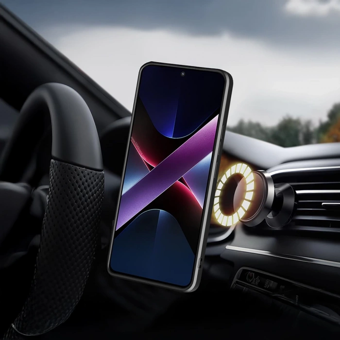 Xiaomi Poco X7 Pro Kılıf Magnetik Standlı Kamera Korumalı Zore Sürgülü Vega Kapak