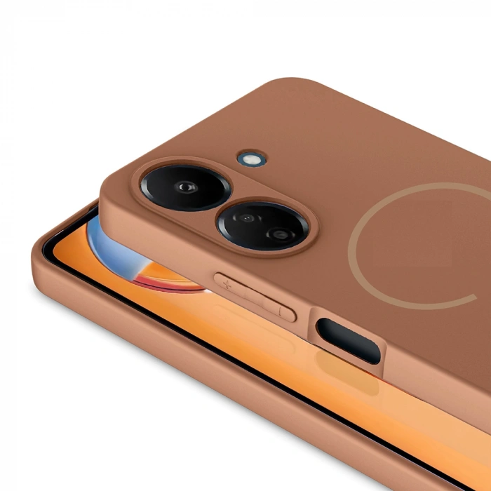 Xiaomi Redmi 13C Kılıf M-safe Şarj Özellikli Zore Meta Kapak