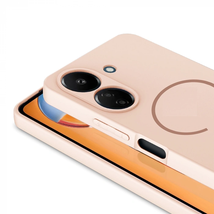 Xiaomi Redmi 13C Kılıf M-safe Şarj Özellikli Zore Meta Kapak