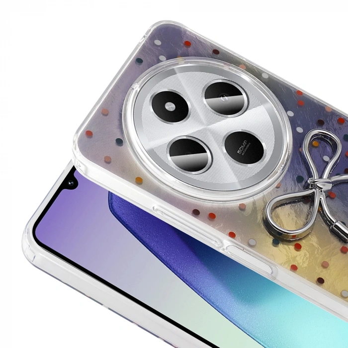 Xiaomi Redmi 14C 4G Kılıf Kamera Korumalı Figürlü Zore Ponti Silikon Kapak