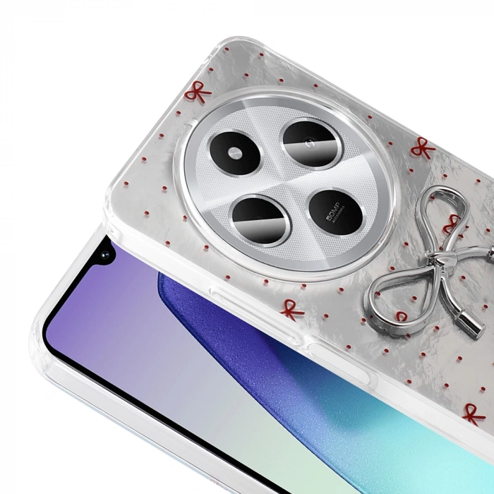 Xiaomi Redmi 14C 4G Kılıf Kamera Korumalı Figürlü Zore Ponti Silikon Kapak