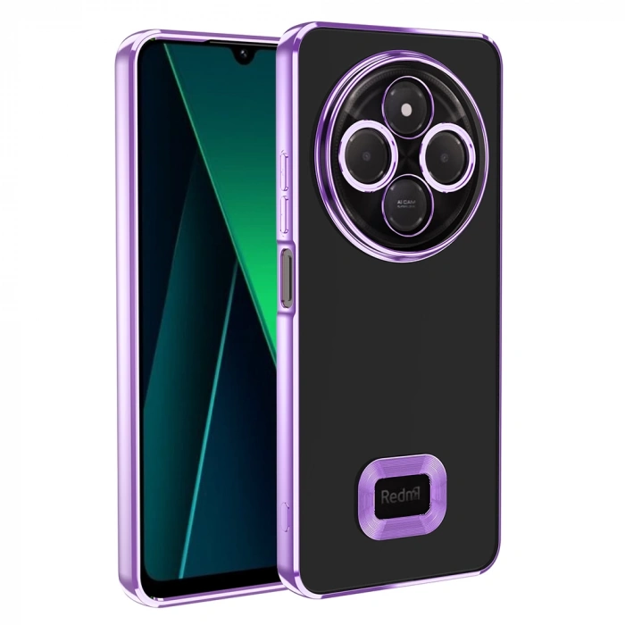 Xiaomi Redmi 14C 4G Kılıf Kamera Korumalı Logo Gösteren Zore Omega Kapak