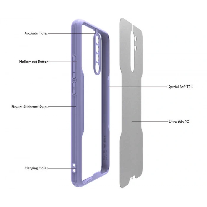 Xiaomi Redmi 9 Kılıf Zore Parfe Kapak