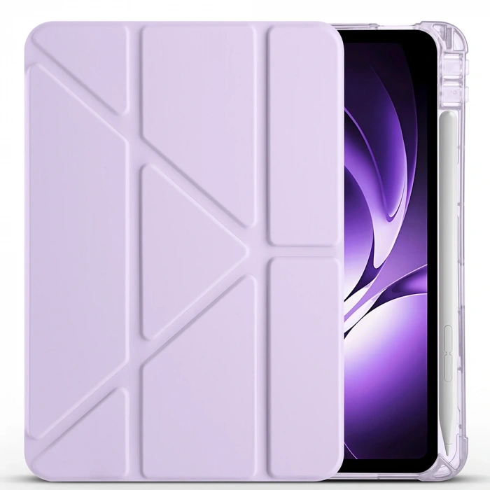 Xiaomi Redmi K Pad Kılıf Zore Tri Folding Kalem Bölmeli Standlı Kılıf