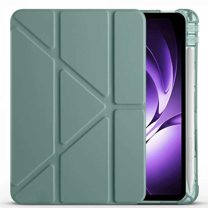 Xiaomi Redmi K Pad Kılıf Zore Tri Folding Kalem Bölmeli Standlı Kılıf