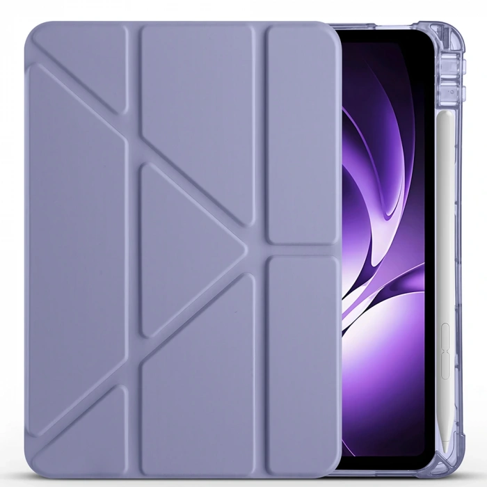 Xiaomi Redmi K Pad Kılıf Zore Tri Folding Kalem Bölmeli Standlı Kılıf