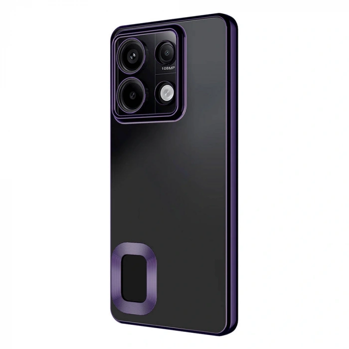 Xiaomi Redmi Note 13 4G Kılıf Kamera Korumalı Logo Gösteren Zore Omega Kapak