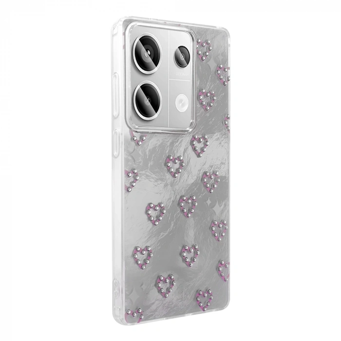 Xiaomi Redmi Note 13 Pro 4G Kılıf Kamera Korumalı Figürlü Zore Ponti Silikon Kapak