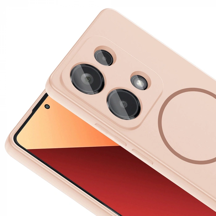 Xiaomi Redmi Note 13 Pro 4G Kılıf M-safe Şarj Özellikli Zore Meta Kapak