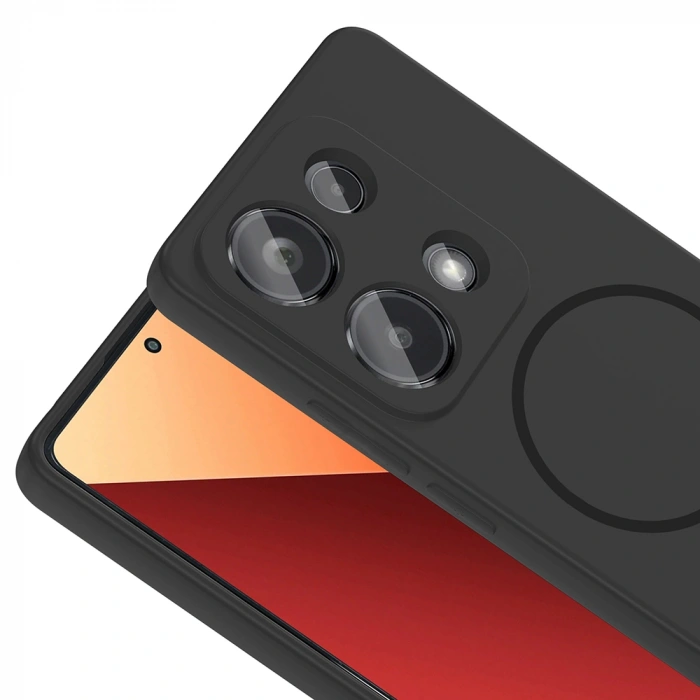 Xiaomi Redmi Note 13 Pro 4G Kılıf M-safe Şarj Özellikli Zore Meta Kapak