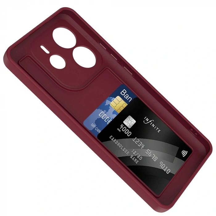 Xiaomi Redmi Note 14 4G Kılıf Kamera Korumalı Kartlık Hazneli Zore Vitra Kapak