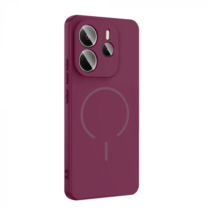 Xiaomi Redmi Note 14 4G Kılıf M-safe Şarj Özellikli Zore Meta Kapak