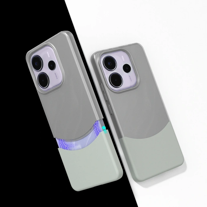 Xiaomi Redmi Note 14 5G Kılıf Mıknatıslı Zore Duble Kapak