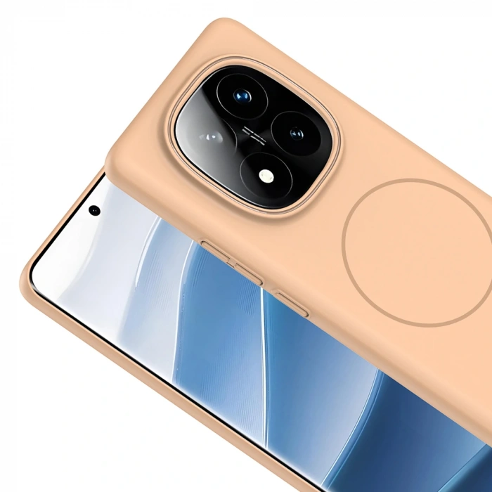 Xiaomi Redmi Note 14 Pro 4G Kılıf M-safe Şarj Özellikli Zore Ruby Sert Kapak