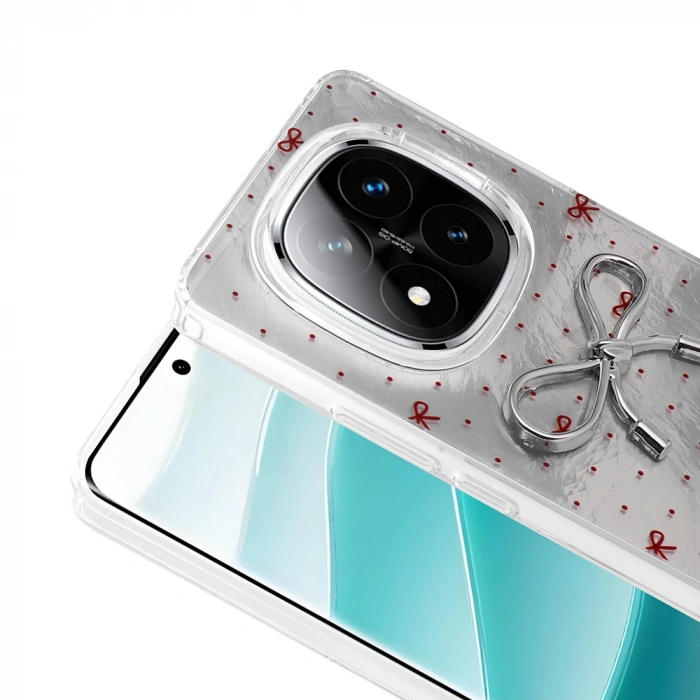 Xiaomi Redmi Note 14 Pro 5G Kılıf Kamera Korumalı Figürlü Zore Ponti Silikon Kapak