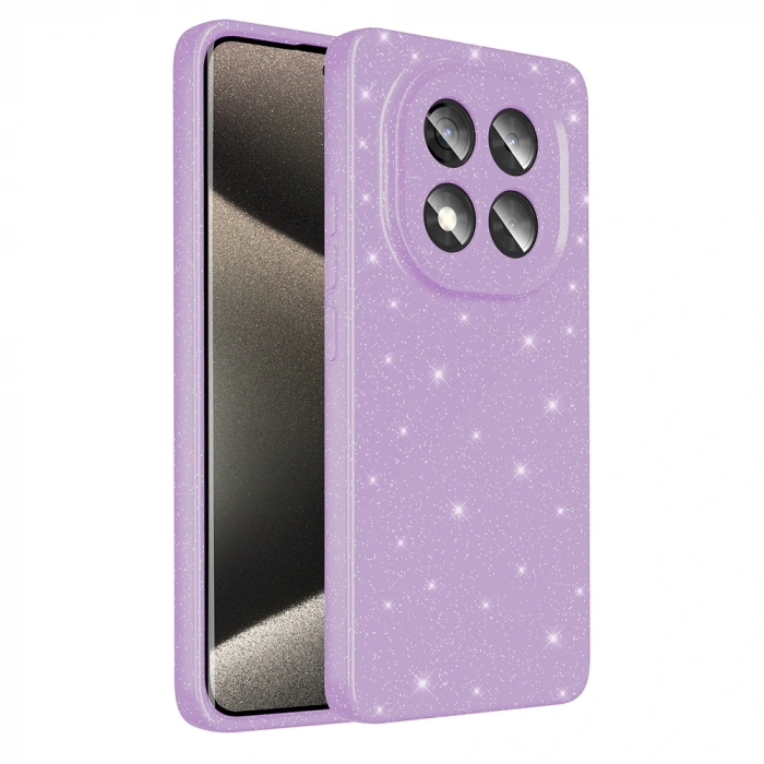 Xiaomi Redmi Note 14 Pro Plus Kılıf Kamera Korumalı Simli Lüks Zore Koton Kapak