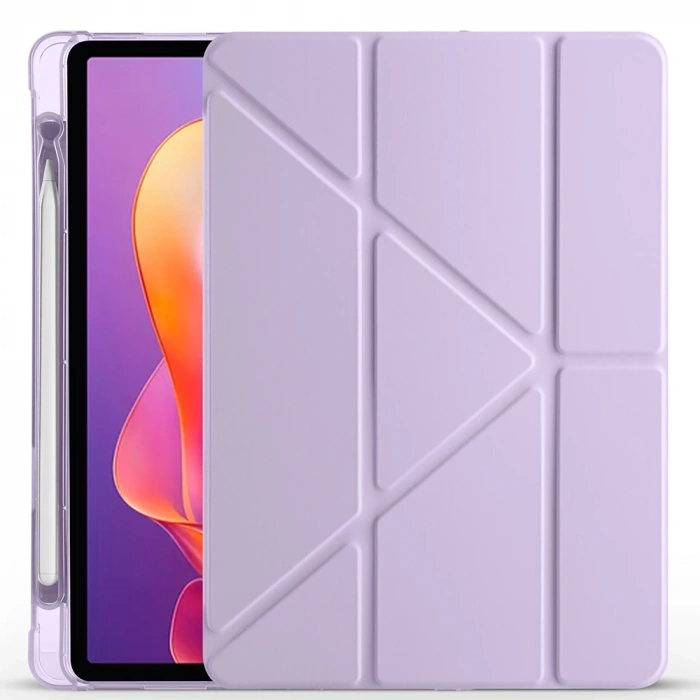 Xiaomi Redmi Pad 2 Kılıf Zore Tri Folding Kalem Bölmeli Standlı Kılıf