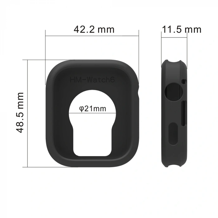 Xiaomi Redmi Watch 6 Yumuşak TPU Silikon Kasa Koruyucu Zore Watch Gard 41