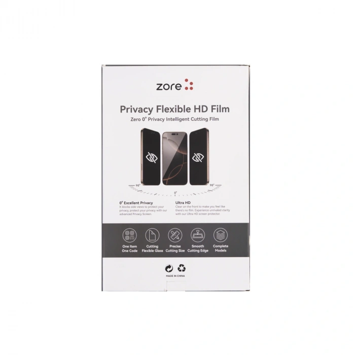 Zore Basic Model TPU Privacy Hayalet Ekran Koruyucu 196mm x 125mm 50 Adet
