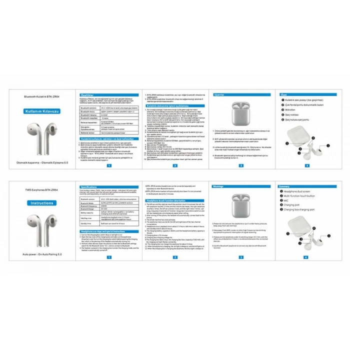 Zore BTK-ZR54 Bluetooth Kulaklık