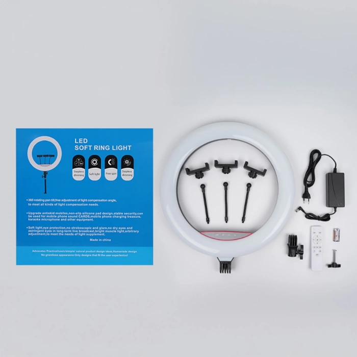 Zore LJJ18 RGB Light 45cm Işıklı Telefon Tutucu Ring Light