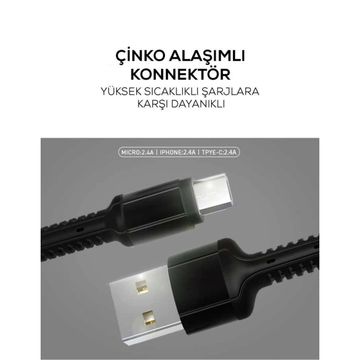 Zore LS63 Micro Usb Kablo