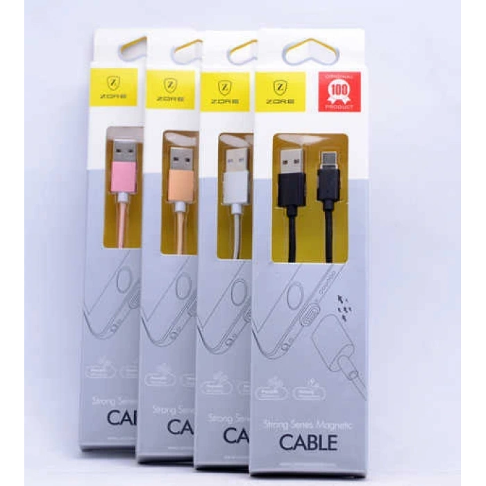 Zore Metal Manyetic Uçlu Lightning Usb Kablo