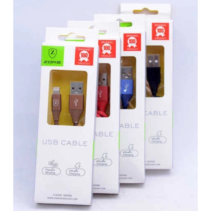 Zore Metal Uçlu Lightning Usb Kablo