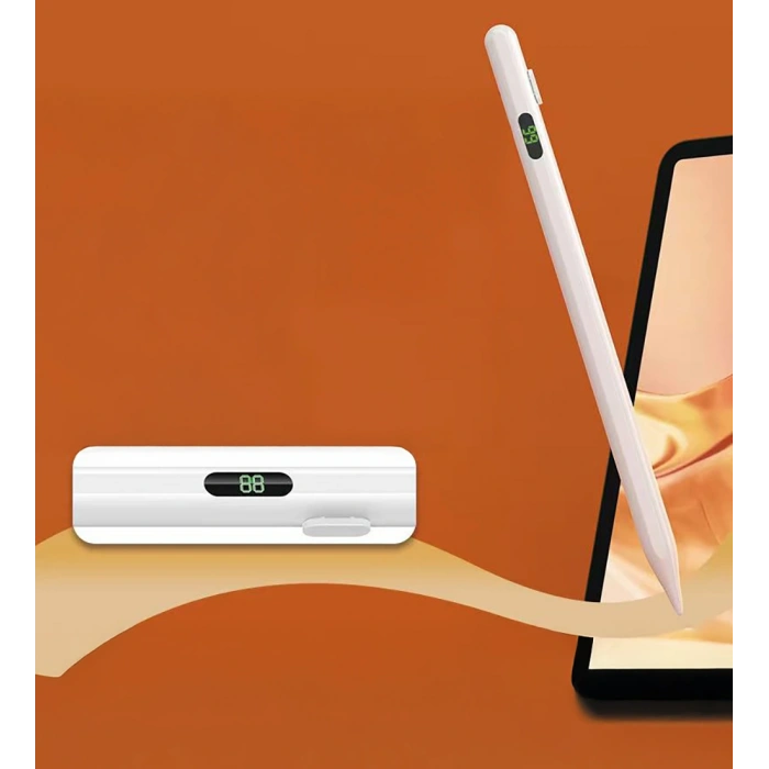 Zore Pencil 18 Stylus Universal Dijital Led Göstergeli Dokunmatik Tablet Kalemi