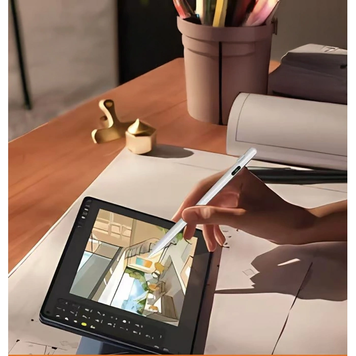 Zore Pencil 19 Stylus Dijital Led Göstergeli Dokunmatik Tablet Kalemi